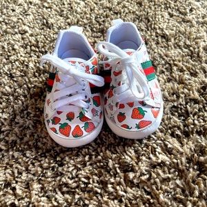 Strawberry Soft Bottom Infant Shoes